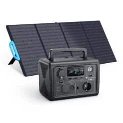 BLUETTI GĂ©nĂ©rateur Ălectrique EB3A+PV200 268Wh/600W LiFePO4 Batterie Pour Voyage