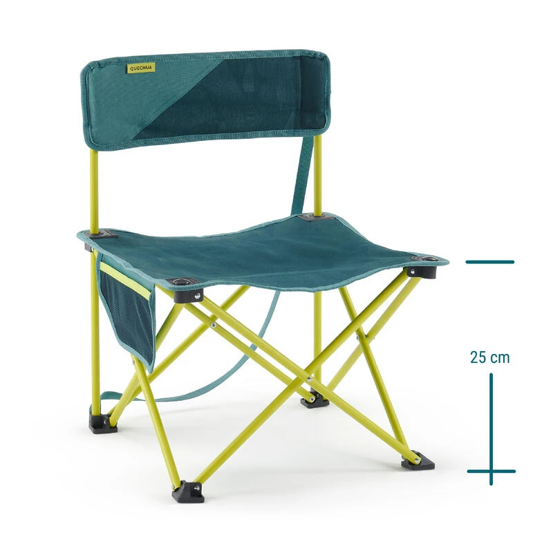 Quechua CHAISE BASSE PLIANTE DE CAMPING MH100 Jaune â Image 4