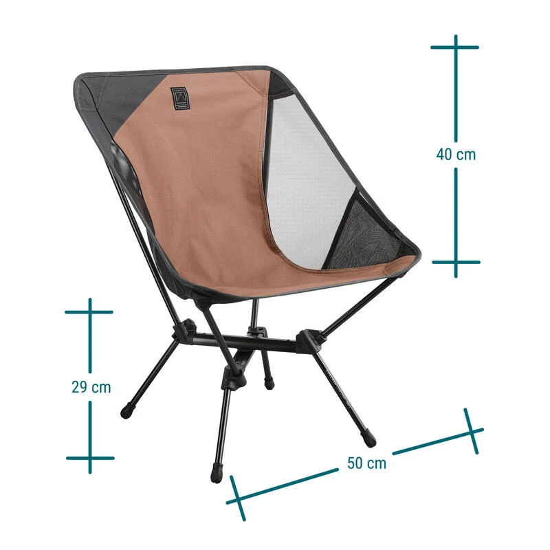 Quechua CHAISE BASSE PLIANTE DE CAMPING MH500 MARRON â Image 4