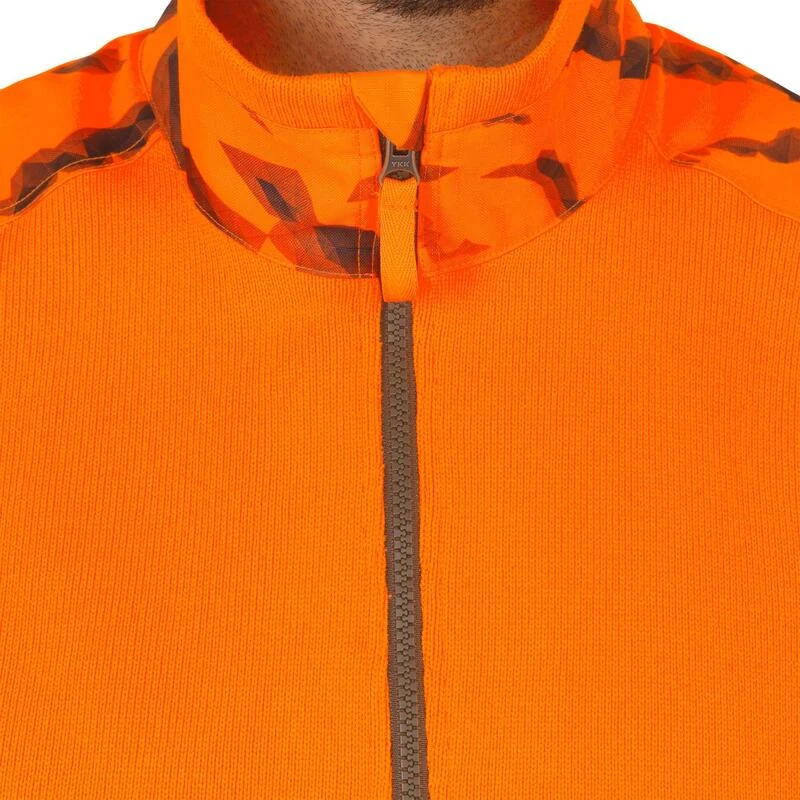 Pull Chasse Renfort Orange Fluo 500 â Image 7