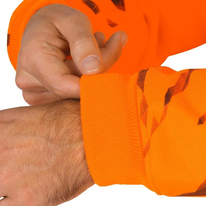 Pull Chasse Renfort Orange Fluo 500 â Image 9