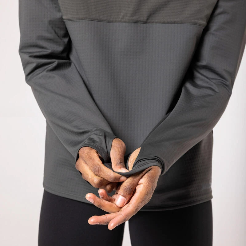 Kalenji T-shirt Running Manches Longues Chaud Homme - Warm 500 Vert FoncĂ© â Image 4