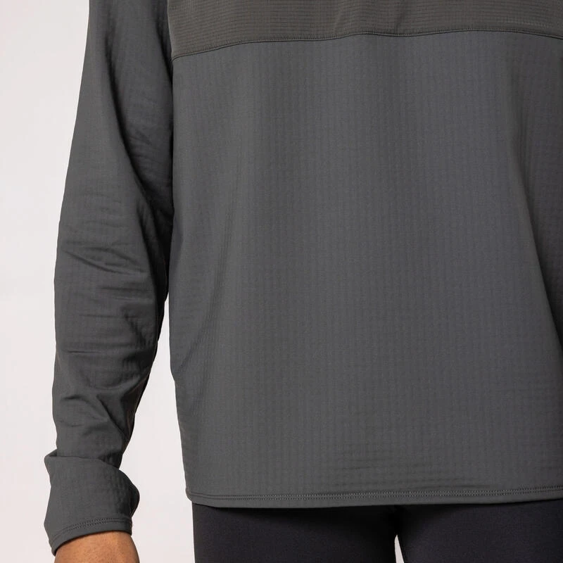 Kalenji T-shirt Running Manches Longues Chaud Homme - Warm 500 Vert FoncĂ© â Image 6