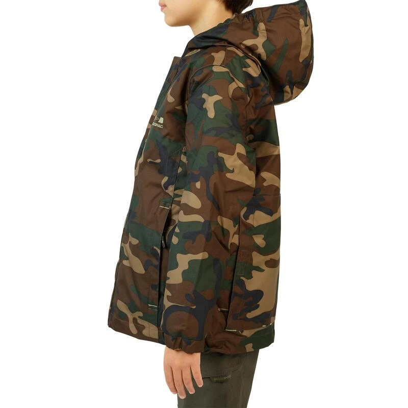 Veste Chasse Chaude 100 Junior Camouflage Vert â Image 4