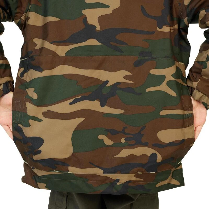 Veste Chasse Chaude 100 Junior Camouflage Vert â Image 9