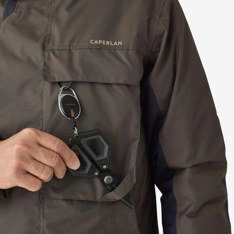 Veste De Pêche Imperméable Chaude Homme - FJ 500 TH Kaki – Image 6