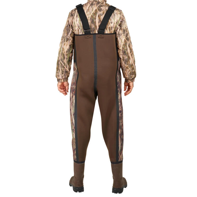 Waders Chasse Chaud 500 Néoprène Camouflage Marais – Image 4